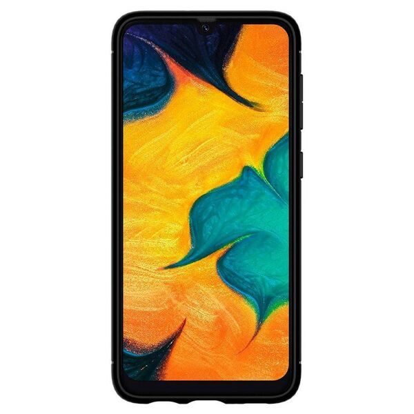Spigen Galaxy A30 ile Uyumlu Kılıf ,Spigen Rugged Armor Matte Black