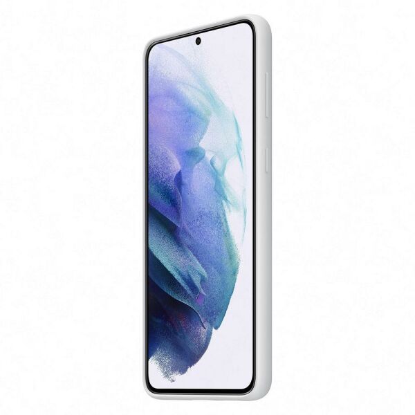 Galaxy S21 Plus / S21 Plus 5G ile Uyumlu Silikon Kılıf Açık Gri EF-PG996TJEGWW (Out)
