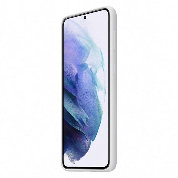Galaxy S21 Plus / S21 Plus 5G ile Uyumlu Silikon Kılıf Açık Gri EF-PG996TJEGWW (Out)