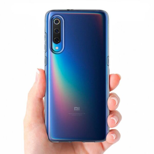 Spigen Mi 9 ile Uyumlu Kılıf Liquid Crystal Fit Crystal Clear