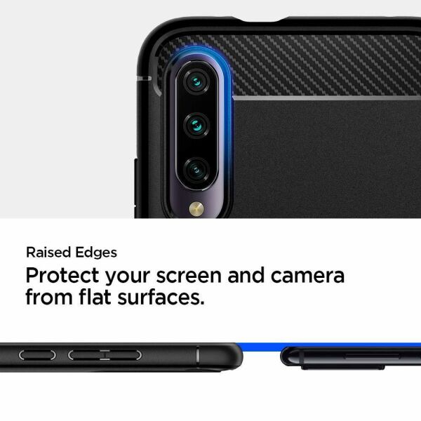 Spigen Mi A3 ile Uyumlu Kılıf Rugged Armor Matte Black