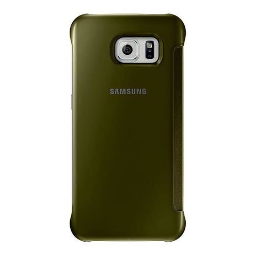 Galaxy S6 ile Uyumlu Clear View Cover Altın EF-ZG920BFEGWW (Out)