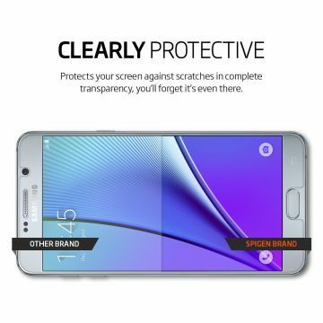 Spigen Galaxy Note 5 ile Uyumlu Ekran Koruyucu Crystal CR 3 Adet