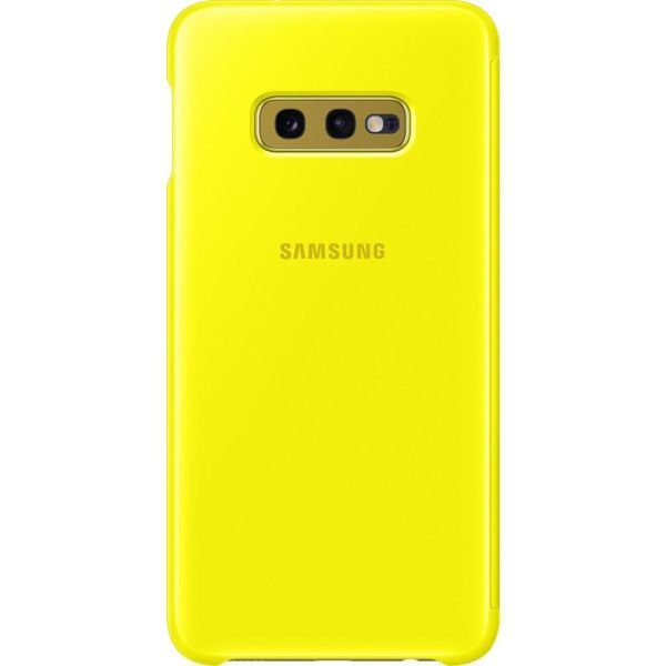 Galaxy S10e ile Uyumlu Clear View KılıfSarı EF-ZG970CYEGWW
