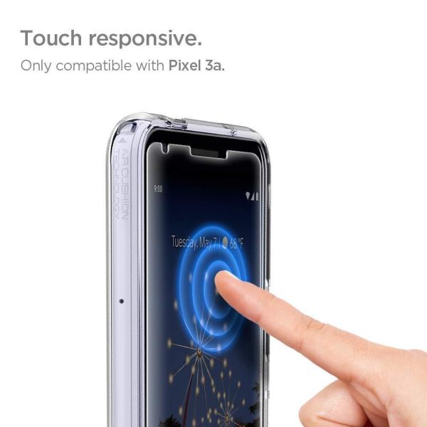 Spigen Pixel 3a ile Uyumlu Cam Ekran Koruyucu GLAS.tR SLIM 2 Adet