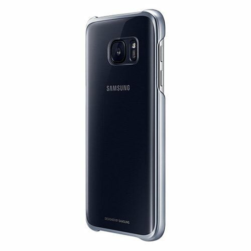 Galaxy S7 ile Uyumlu Clear Back Cover Kılıf Siyah EF-QG930CBEGWW
