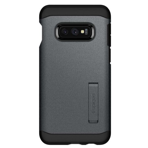 Spigen Galaxy S10e ile Uyumlu Kılıf Tough Armor Graphite Gray