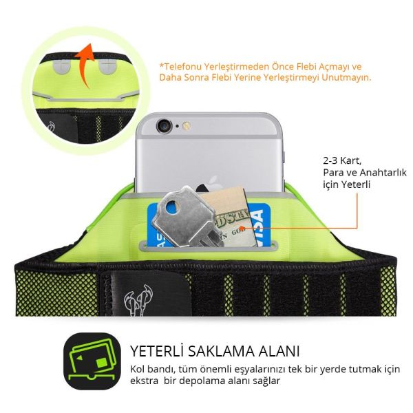 Spigen Evrensel Gym Kılıf Spor için Kol Bandı
