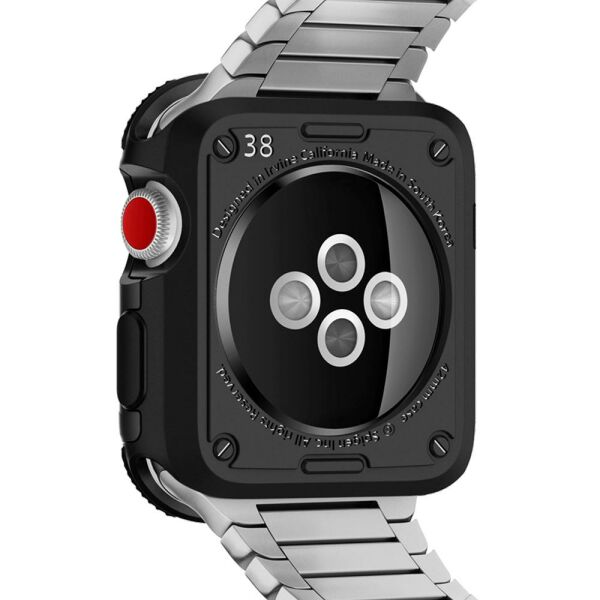 Spigen Apple Watch Series 3/2/1 ile Uyumlu Kılıf Tough Armor 2 (38mm) Matte Black