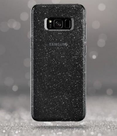 Spigen Galaxy S8 ile Uyumlu Kılıf Liquid Crystal Glitter Space Quartz