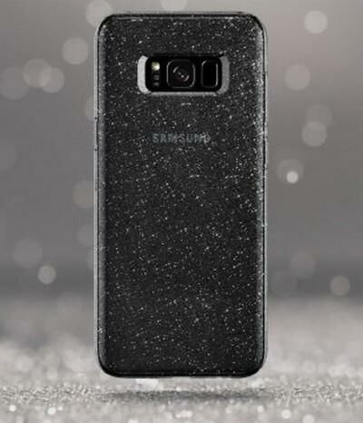 Spigen Galaxy S8 ile Uyumlu Kılıf Liquid Crystal Glitter Space Quartz