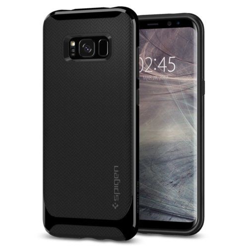 Spigen Galaxy S8 Plus ile Uyumlu Kılıf Neo Hybrid Shiny Black
