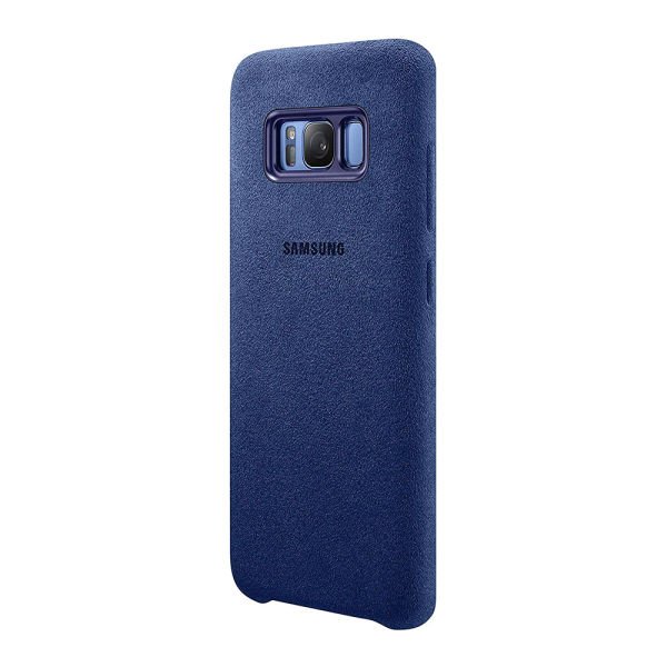 Galaxy S8 Plus ile Uyumlu Alcantara Kılıf Lacivert EF-XG955ALEGWW