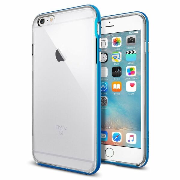 Spigen iPhone 6s Plus/6 Plus ile Uyumlu Kılıf Neo Hybrid EX Electric Blue