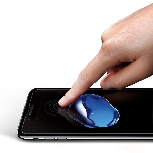 Spigen iPhone 7 Plus / 8 Plus ile Uyumlu Cam Ekran Koruyucu GLAS.tR SLIM
