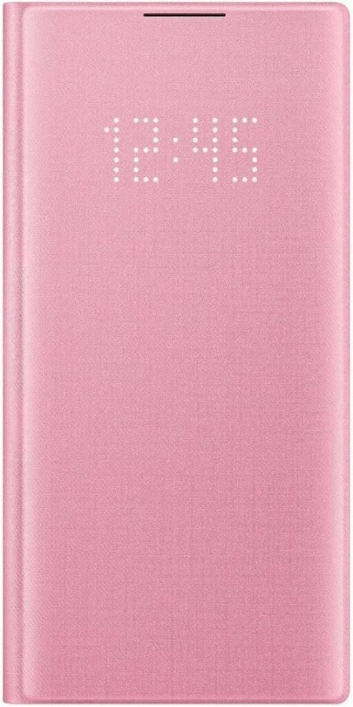 Galaxy Note 10 ile Uyumlu LED View Cover Kılıf (Pembe) EF-NN970PPEGTR