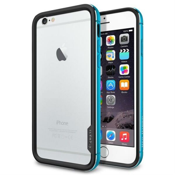 Spigen iPhone 6s/6 ile Uyumlu Kılıf Neo Hybrid EX Metal Metal Blue