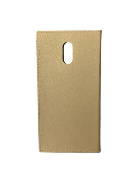Jopus Galaxy J7 Plus ile Uyumlu Premium Kapaklı Kılıf Gold