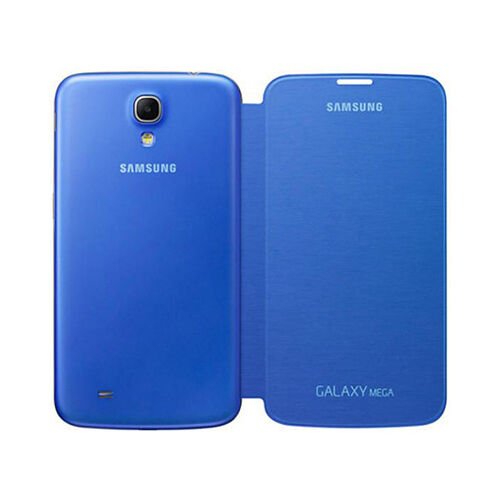 Galaxy Mega i9200 ile Uyumlu Flip Cover Kılıf Mavi EF-FI920BCEGWW