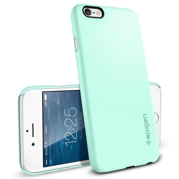 Spigen iPhone 6s/6 ile Uyumlu Kılıf Thin Fit Ultra İnce Mint