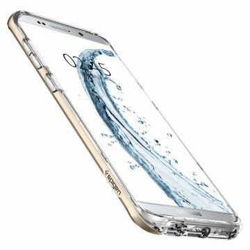 Spigen Galaxy S8 Plus ile Uyumlu Kılıf Crystal Hybrid Gold Maple