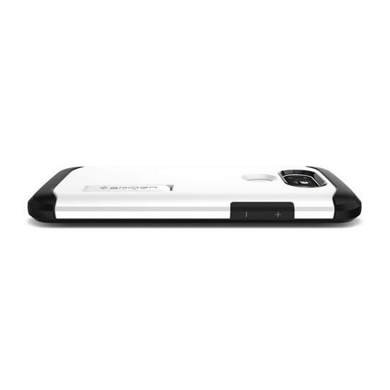 Spigen G5 ile Uyumlu Kılıf Slim Armor Shimmery White