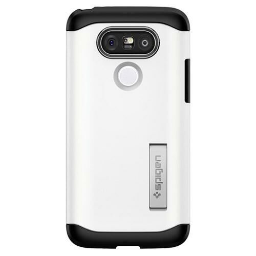 Spigen G5 ile Uyumlu Kılıf Slim Armor Shimmery White