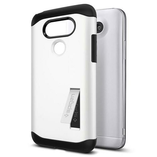 Spigen G5 ile Uyumlu Kılıf Slim Armor Shimmery White