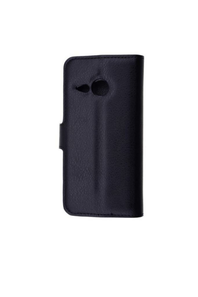 One M8 Mini ile Uyumlu Yan Model Kartlıklı Cüzdanlı Kılıf Siyah