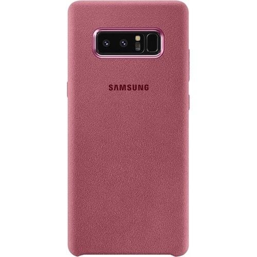 Galaxy Note 8 ile Uyumlu Alacantara Cover Pembe EF-XN950APEGWW