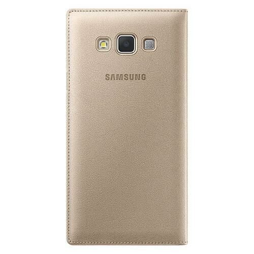 Galaxy A7 2015 ile Uyumlu Kılıf S View Cover EF-CA700BFEGWW Altın