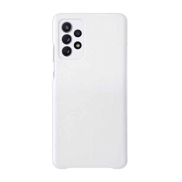 Galaxy A72 ile Uyumlu S View Cüzdan Kılıf Beyaz EF-EA725PWEGWW