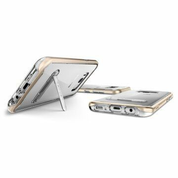 Spigen Galaxy S8 ile Uyumlu Kılıf Crystal Hybrid Gold Maple