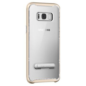 Spigen Galaxy S8 ile Uyumlu Kılıf Crystal Hybrid Gold Maple