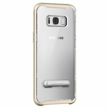 Spigen Galaxy S8 ile Uyumlu Kılıf Crystal Hybrid Gold Maple