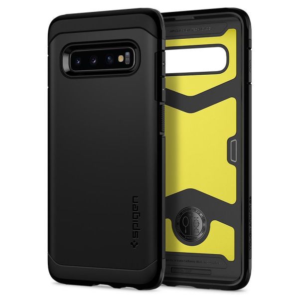 Spigen Galaxy S10 Plus ile Uyumlu Kılıf Tough Armor XP Black