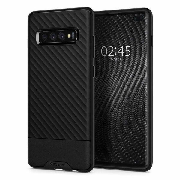 Spigen Galaxy S10 Plus ile Uyumlu Kılıf Core Armor Black