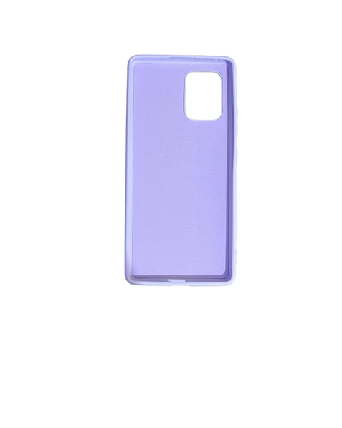 Galaxy S10 Lite ile Uyumlu Cappy Silikon Kılıf Lila