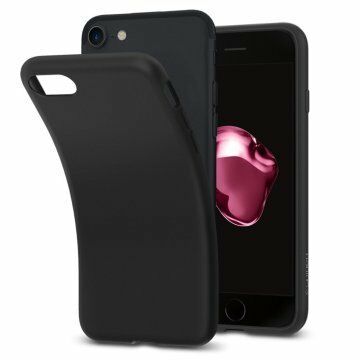 Spigen iPhone 7/8 ile Uyumlu Kılıf Liquid Crystal 4 Tarafı Kapalı Black