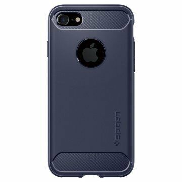 Spigen iPhone 7/8 ile Uyumlu Kılıf Rugged Armor Midnight Blue