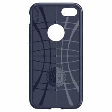Spigen iPhone 7/8 ile Uyumlu Kılıf Rugged Armor Midnight Blue