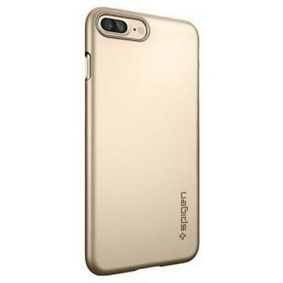 Spigen iPhone 7 Plus ile Uyumlu Kılıf Thin Fit Ultra İnce Champagne Gold