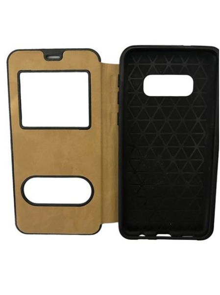 Jopus Galaxy S10e ile Uyumlu Premium Kapaklı Kılıf Mavi