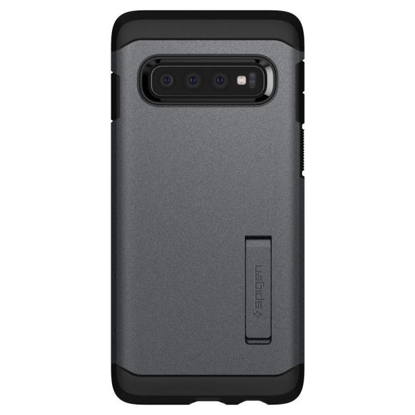 Spigen Galaxy S10 Plus ile Uyumlu Kılıf Tough Armor Graphite Gray