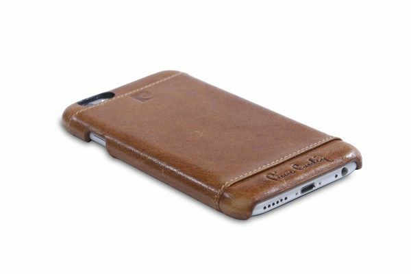 Pierre Cardin iPhone 6 ile Uyumlu Deri Arka Koruma Paneli Kahve PCL-P03