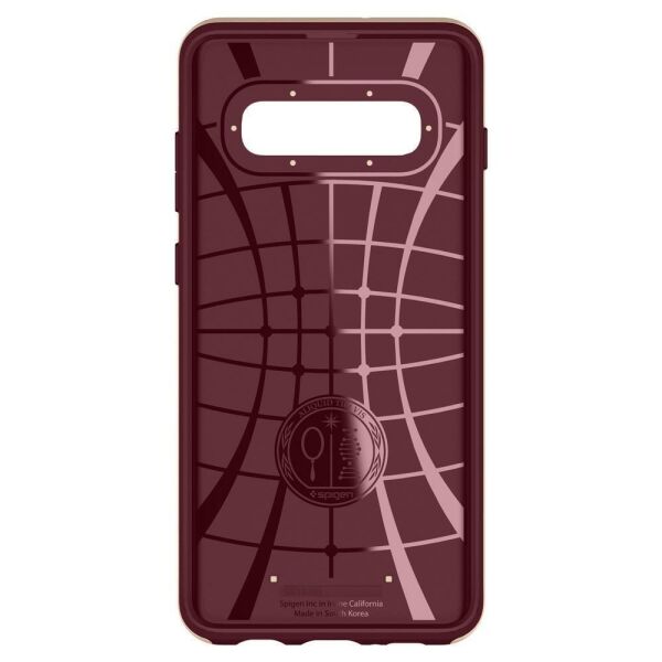 Spigen Galaxy S10 ile Uyumlu Kılıf Neo Hybrid Burgundy