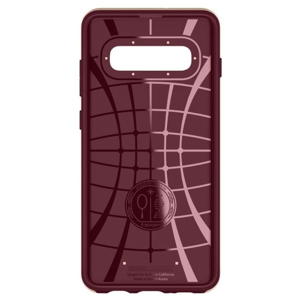 Spigen Galaxy S10 ile Uyumlu Kılıf Neo Hybrid Burgundy