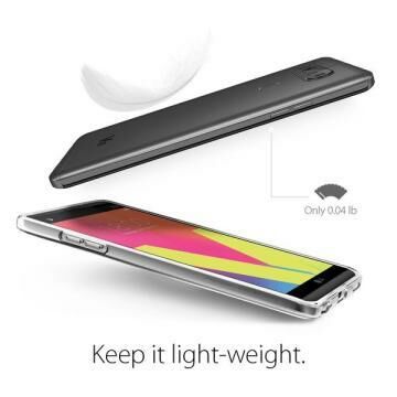 Spigen V20 ile Uyumlu Kılıf Liquid Crystal 4 Taraflı Tam Koruma
