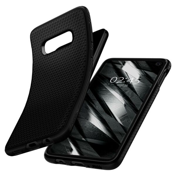 Spigen Galaxy S10e ile Uyumlu Kılıf Liquid Air Matte Black