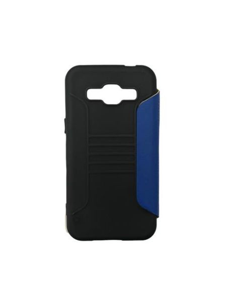 Jopus Galaxy J2 ile Uyumlu Premium Kapaklı Kılıf Mavi